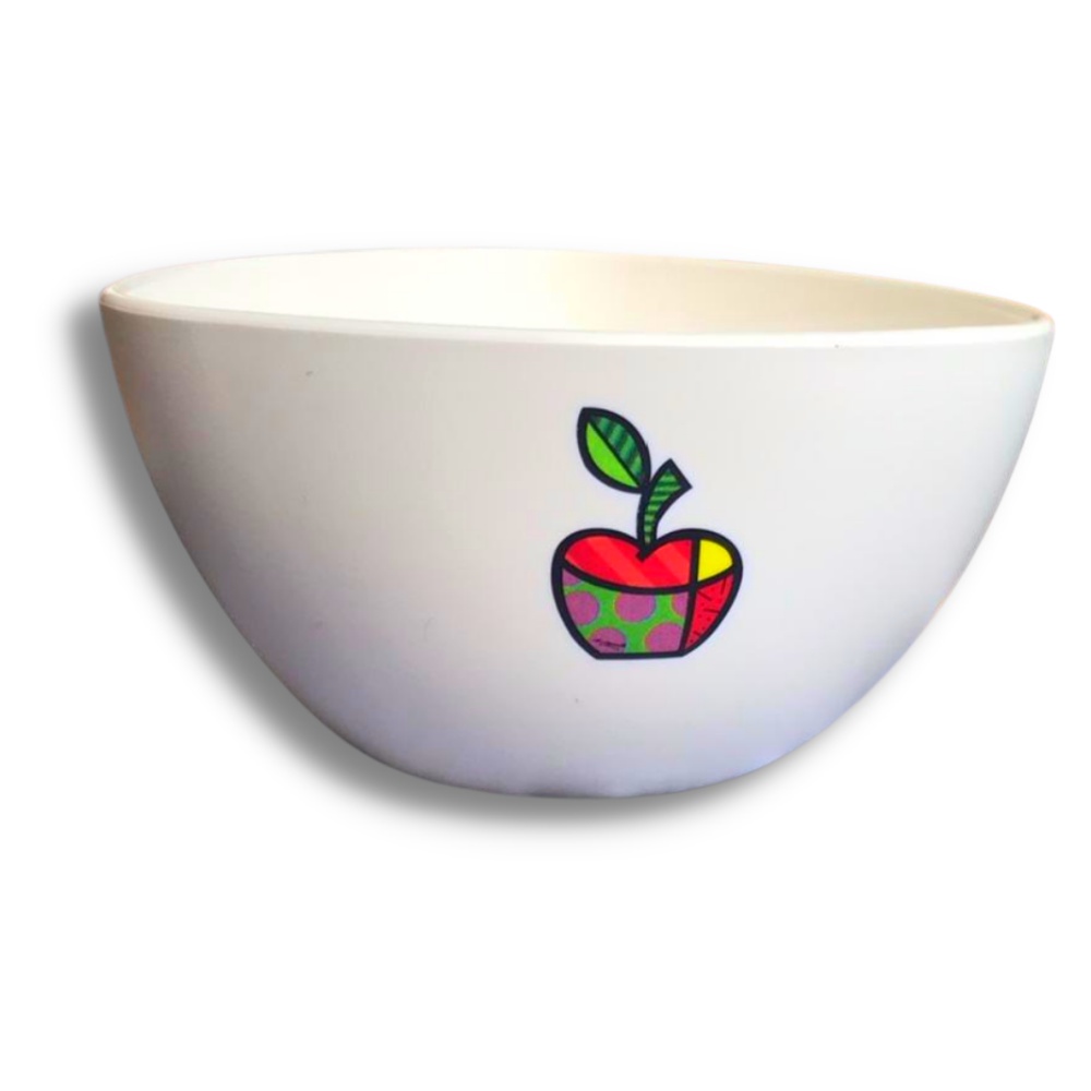 Bowl Tigela Sobremesa Doce Sorvete Apple Romero Britto Colecao Praia Ilha de Caras