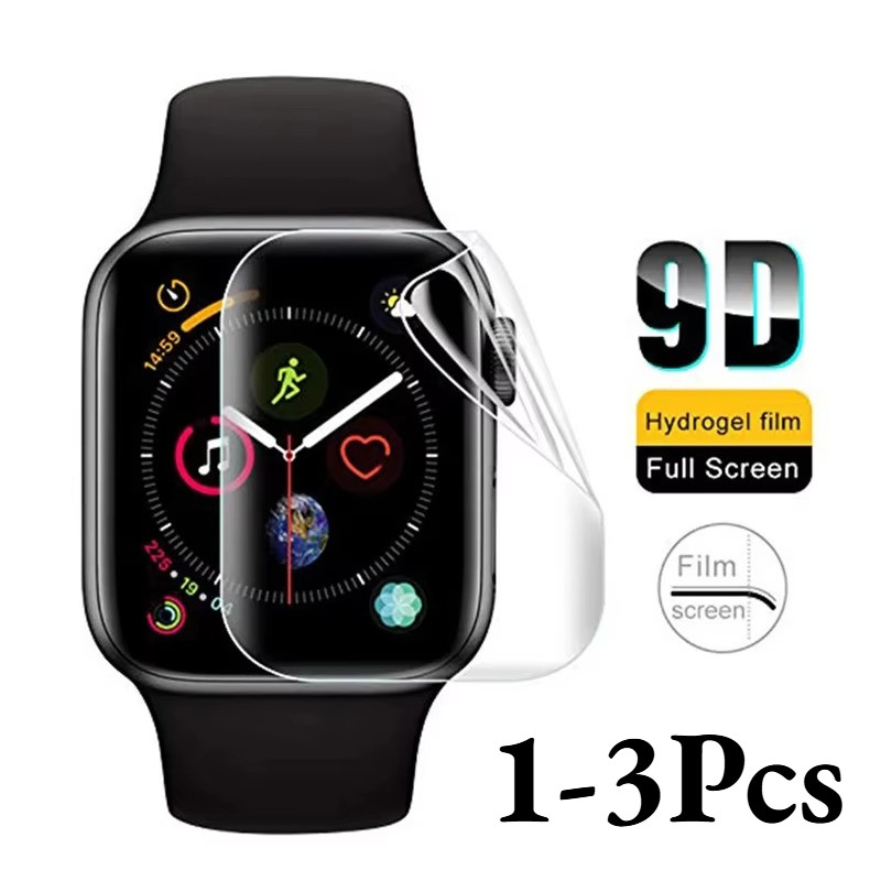 1-3 Unidades De Filme De Hidrogel HD Para Apple S12 Watch Ultra Series 1 2 3 4 5 6 7 8 9 10 11 12 SE 38mm 40mm 41mm 42mm