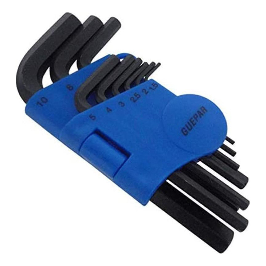 Chave Allen Jogo com 9 Peças de 1,5 a 10 Mm Guepar