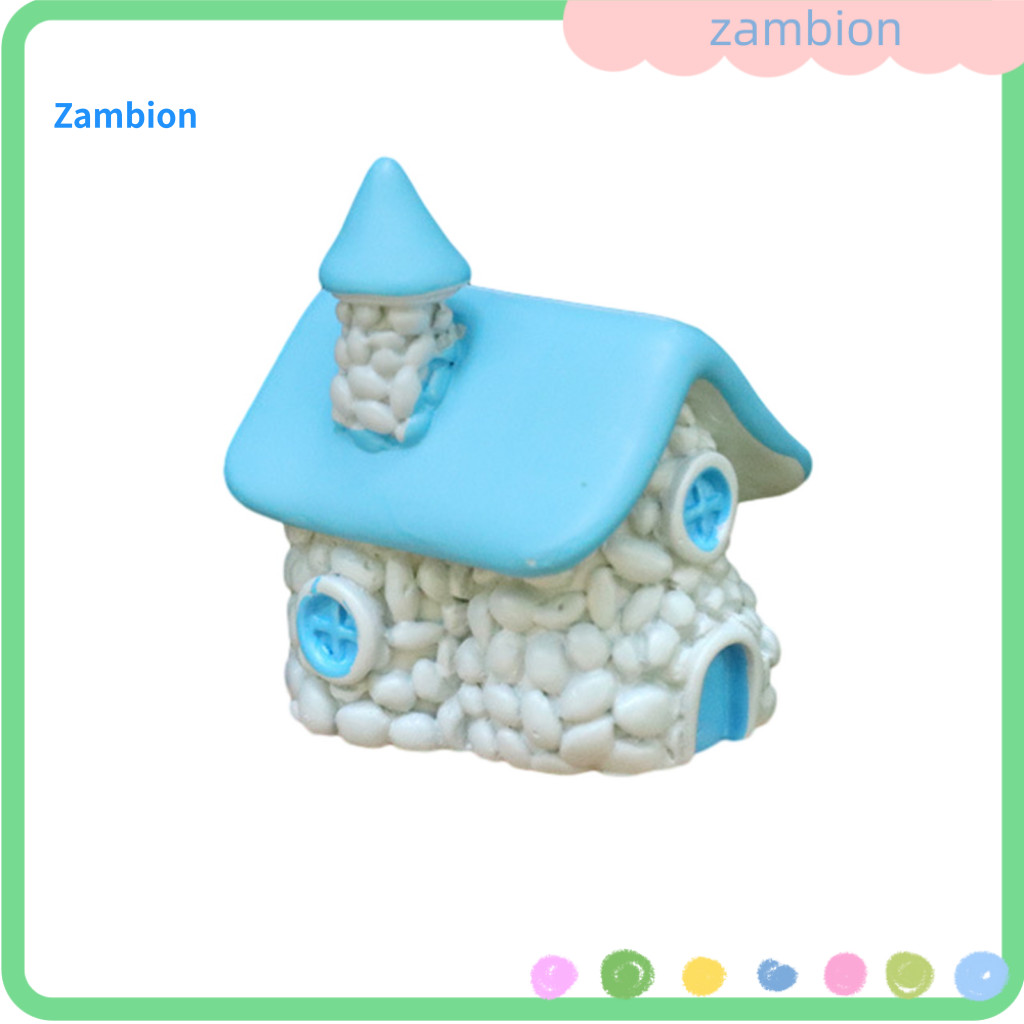 Miniature Figurine Car Dashboard Accessory Fairy Garden House Resin for Bonsai Terrarium Tiny Village Micro Landscape Cu