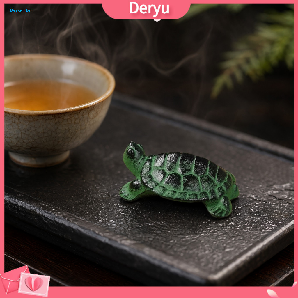 Table Tortoise Statue Vintage Turtle Figurine Iron Miniature Metal Shape Sculpture for Home Office Desk Bookshelf Decora