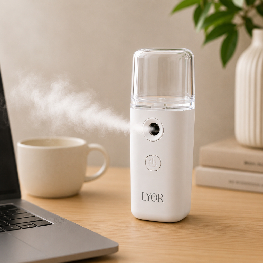 Umidificador de Ar e Aromatizador Portátil USB Recarregável 35ml Difusor LED para Quarto e Carro Lyor