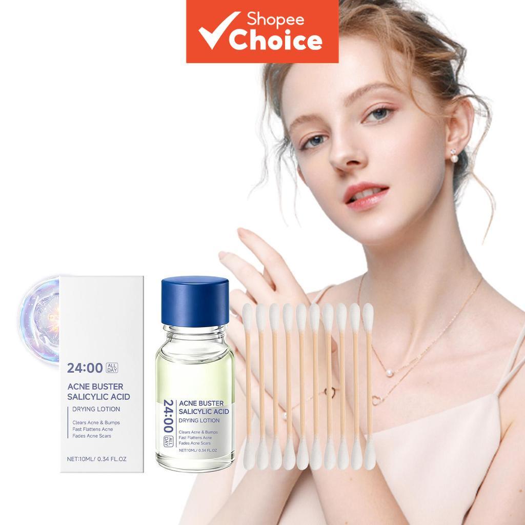 Acne Buster Ácido Salicílico Loção Secativa 24:00 TODOS OS DIAS 10ml Essência de Tratamento Localizado para Manchas e