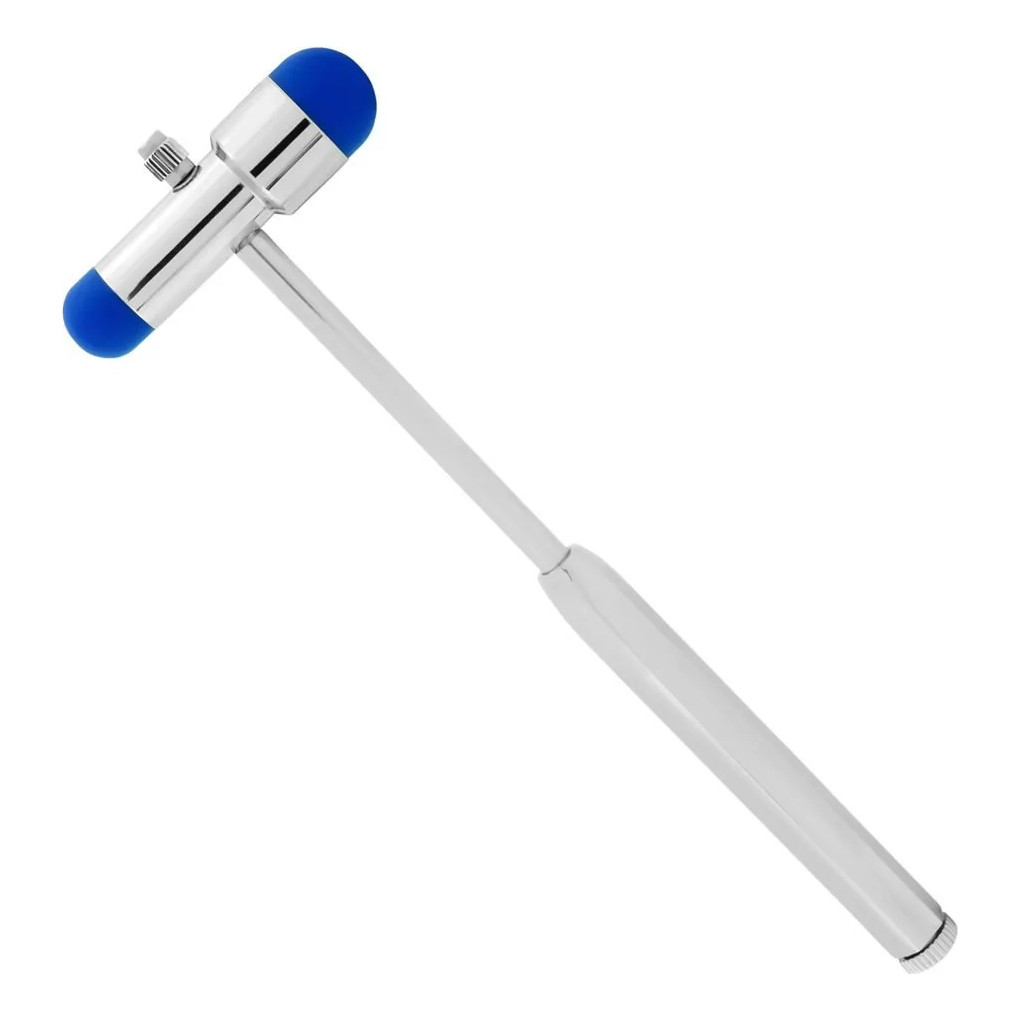 Martelo Reflexo Neurologico Buck Com Pincel e Agulha Bic