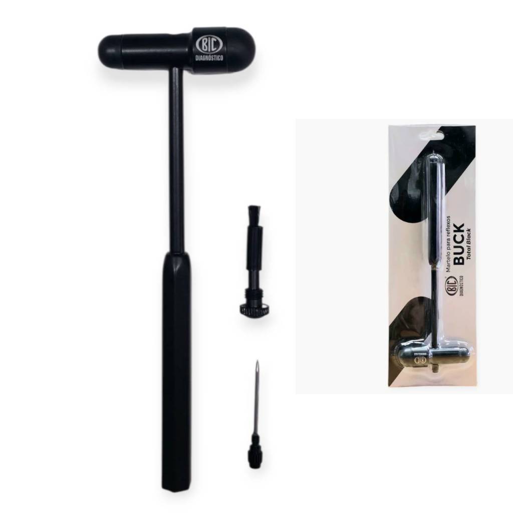 MARTELO DE REFLEXO NEUROLÓGICO BUCK BLACK TOTAL BIC