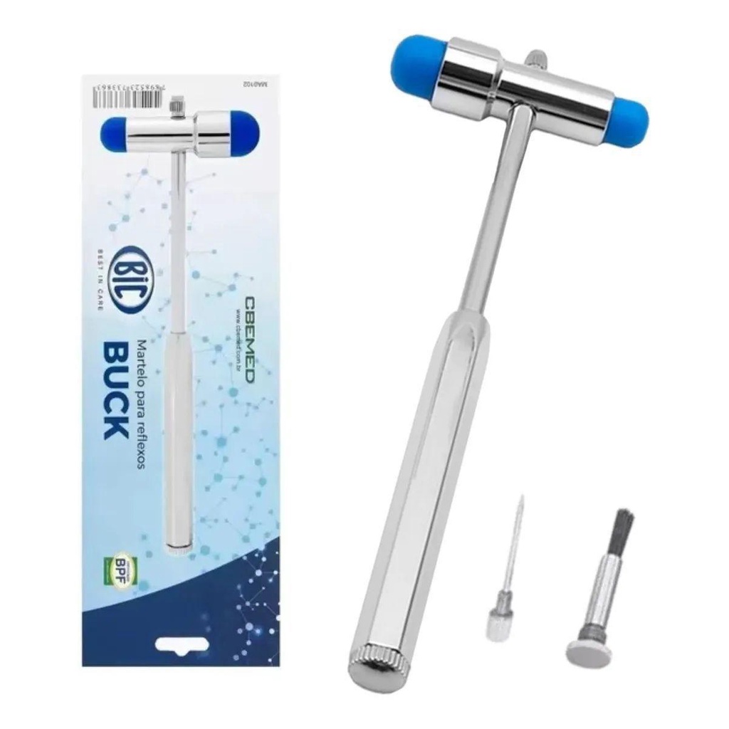 Martelo Buck Estimulos Reflexos Com Pincel E Agulha Profissional Marca Bic