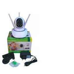 Câmera IP Robô 3 Antenas Com Wifi Infravermelho Rotativa 360º 720p Vigilância Residencial Inteligente Oferta