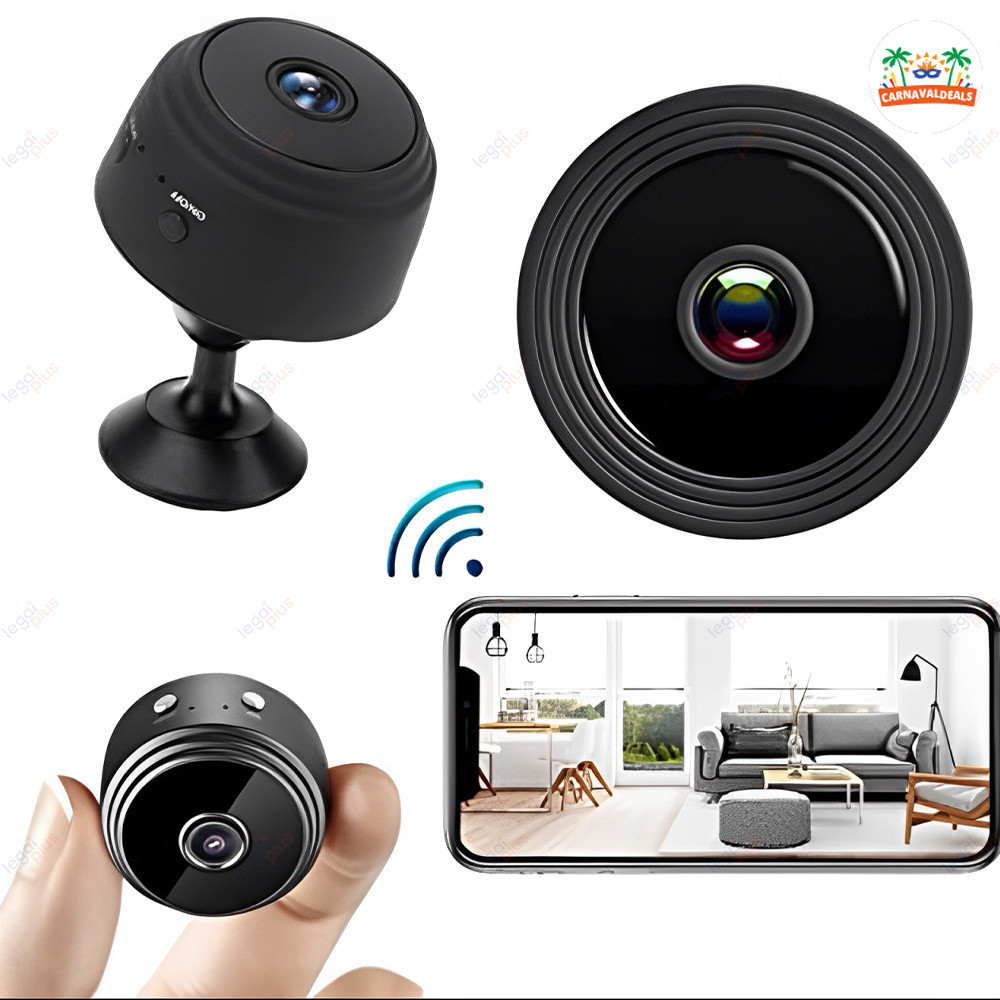 Câmera A9 HD Wi-Fi Sem Fio com Visão Noturna para Uso Residencial e Comercial
