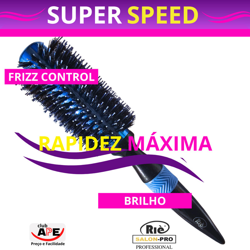 RIÈ SALON-PRO ESCOVA SUPER SPEED CORES VARIADAS 47 MM RIÈ SALON PRO