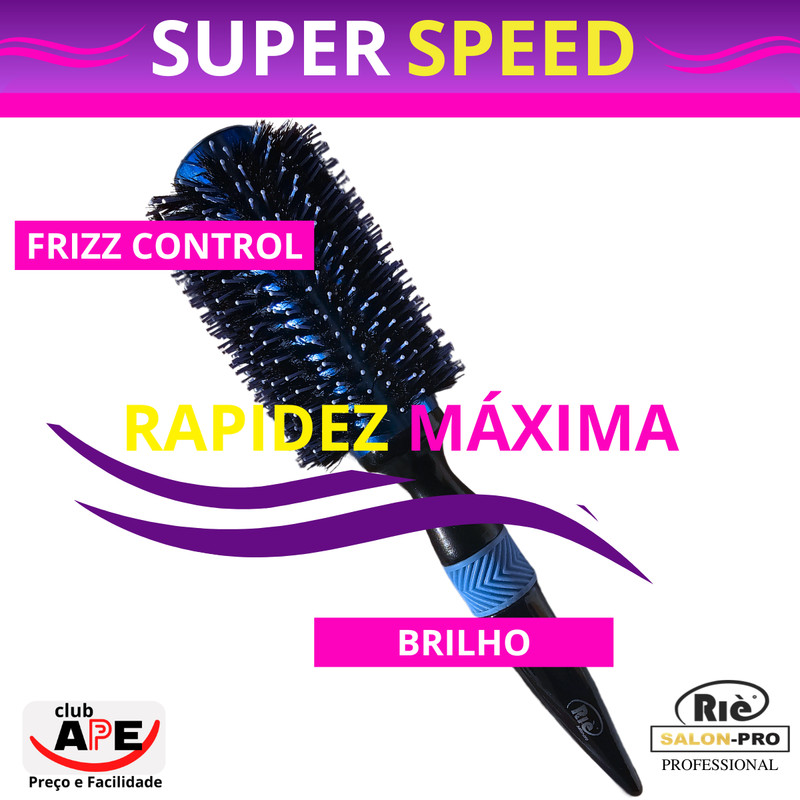 RIÈ SALON-PRO ESCOVA SUPER SPEED CORES VARIADAS 67 MM RIÈ SALON PRO