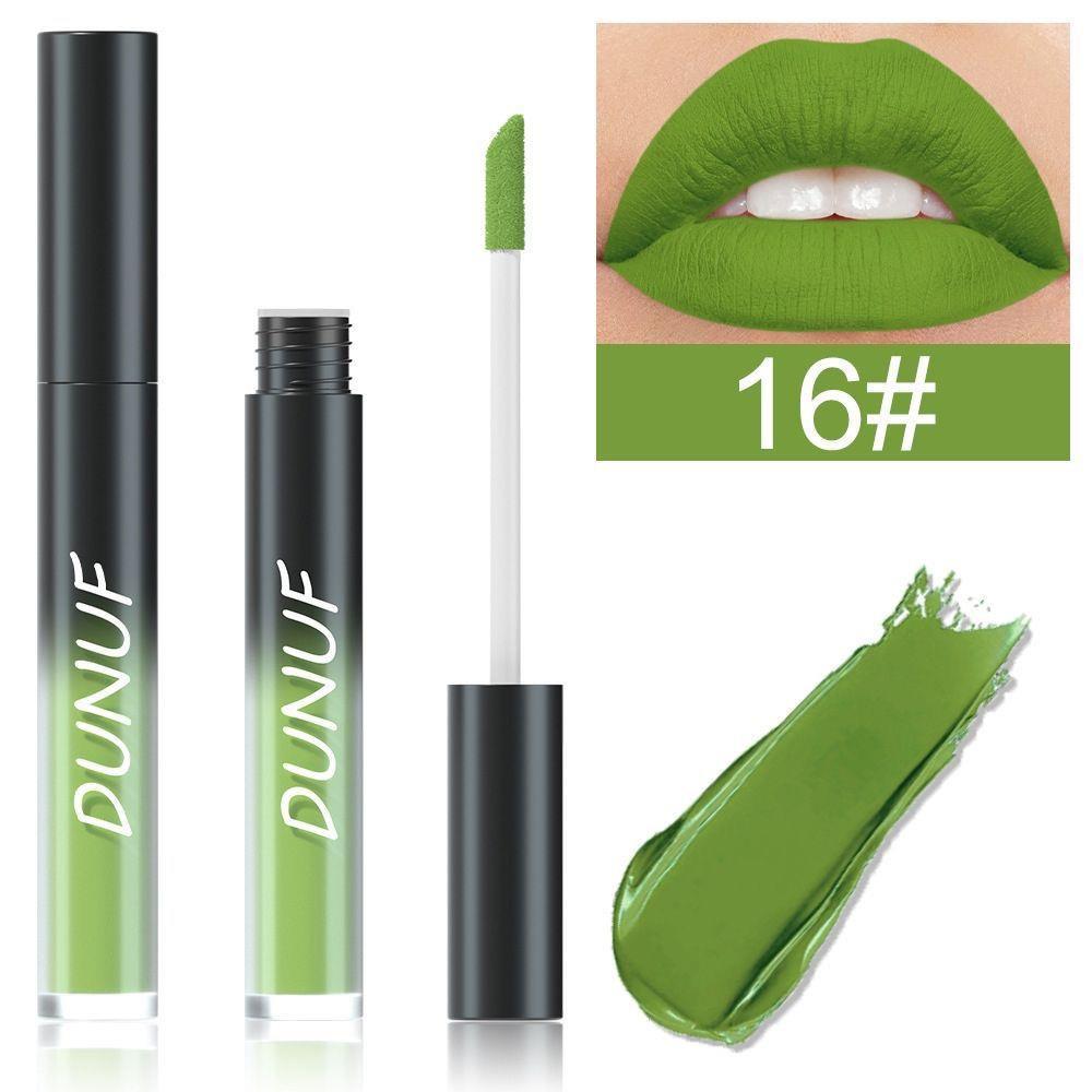 ADMS/série escura cos esmalte labial Halloween lábio preto verde europeu americano bruxa cor branca batom lama mostrar e