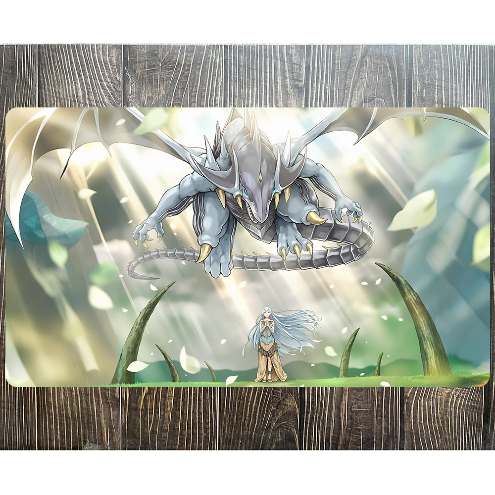 YuGiOh Playmat Desejos Para Olhos De Almofada De Cartão Azul Tapete YGO TCG Yu-Gi-Oh Mat-127