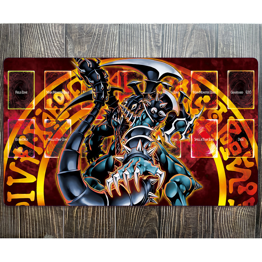 Yu-Gi-Oh Dragão Armado Escuro Playmat Game Card Pad YGO Mat Com Cardzone Yugioh TCG-450