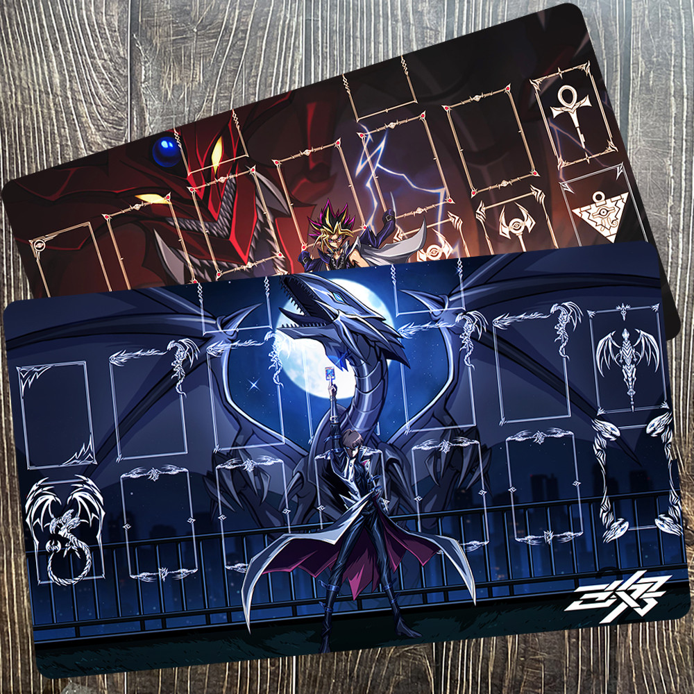 Yu-Gi-Oh Dragão Branco De Olhos Azuis Slifer the Sky Mat Duel Playmat Jogo De Negociação Card Pad YGO KMC TCG YuGiOh-20