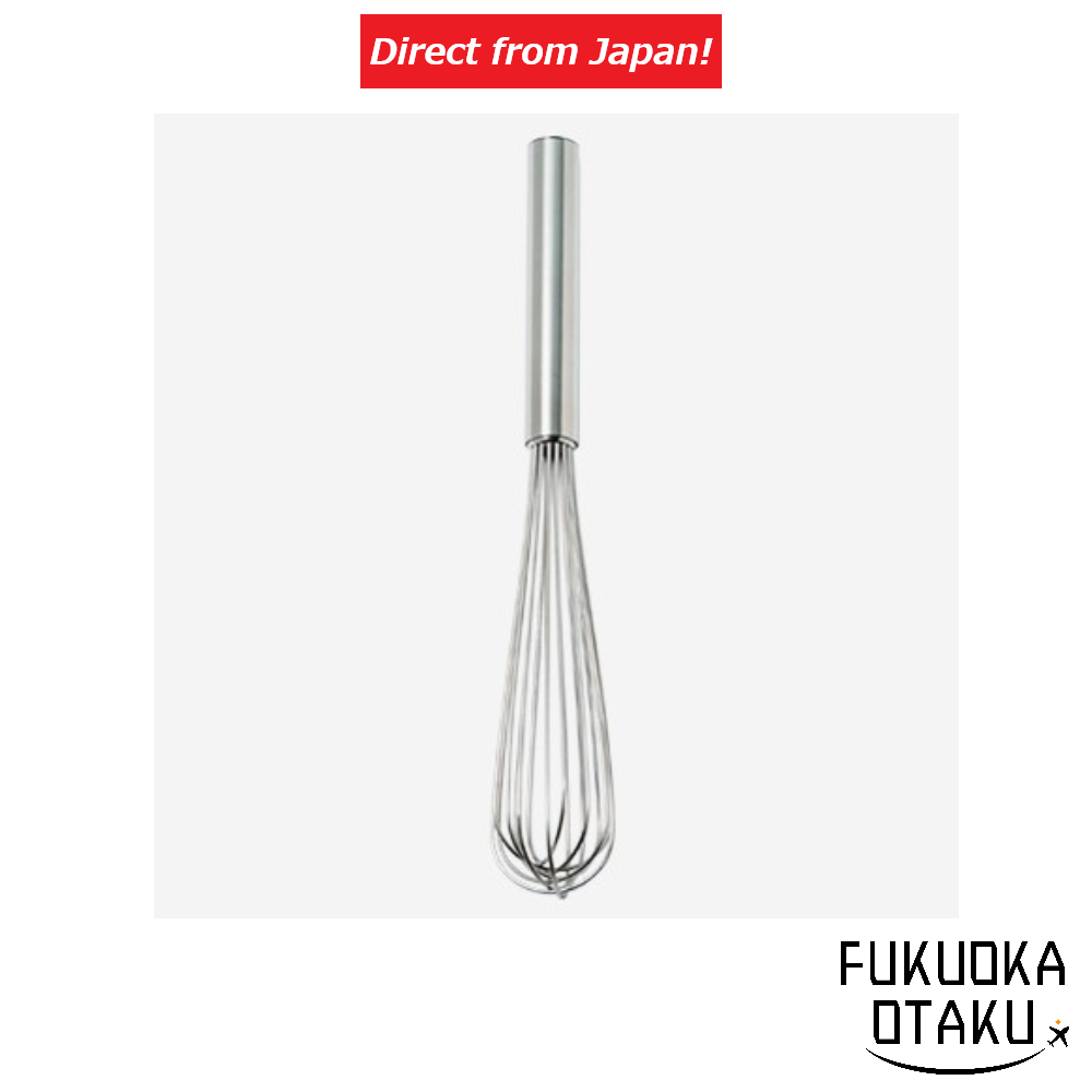 Batedor Slim de Aço Inox Kaji Tonya para Chantilly e Merengue【Fabricado no Japão】【Direto do Japão】