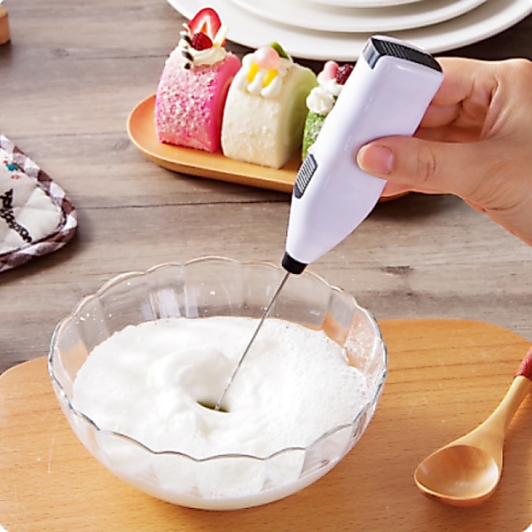 Mini Mixer Batedor De Bebidas Café Leite Ovos Clara Portátil Elétrico Inox Misturador Promoção