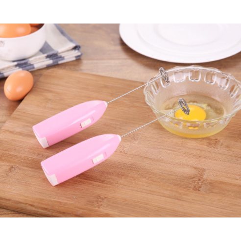 2 Peças Mini Mixer Elétrico Inox Misturador Portatil Batedor Para Cozinha Mexer Claras De Ovos Leite Café