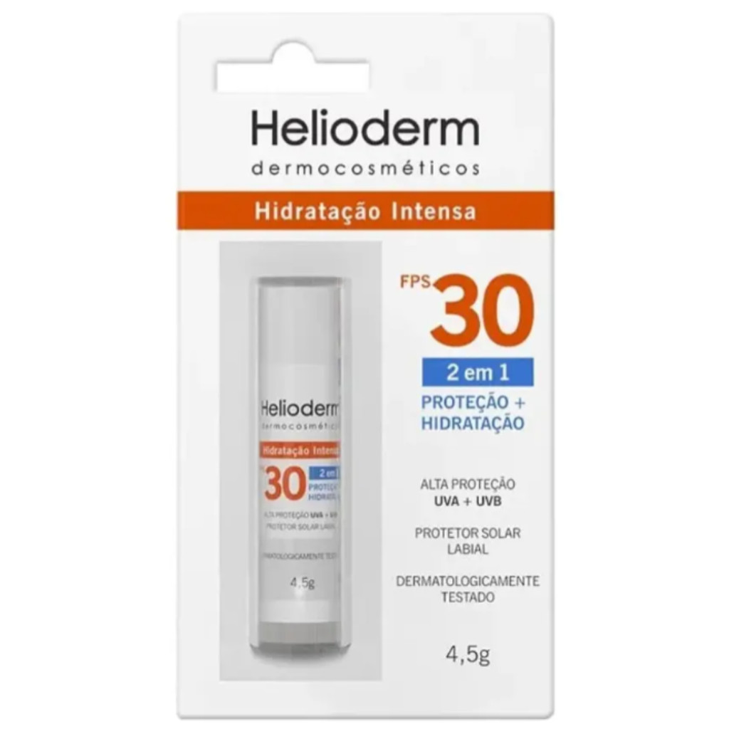 Protetor Labial Helioderm FPS 30 Hidratação Intensa 4,5g