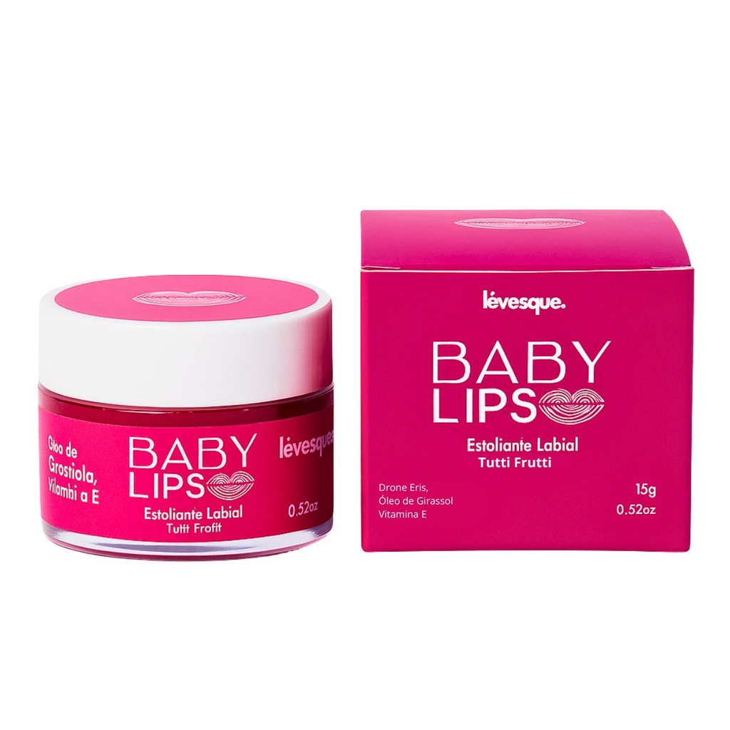 Esfoliante Labial Baby Lips Tuti Fruti Remove Células Hidratação Profunda Skincare Perfeita Lévesque