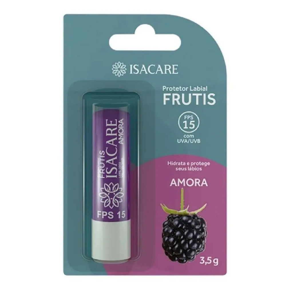 Protetor Labial Isacare Frutis Amora Fps15