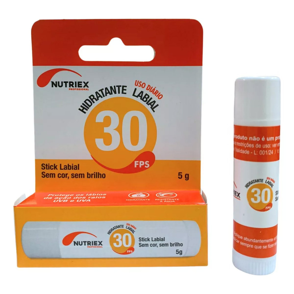 Hidratante Labial Nutriex 30 Fps Proteção Solar Uvb 5g Nutriex