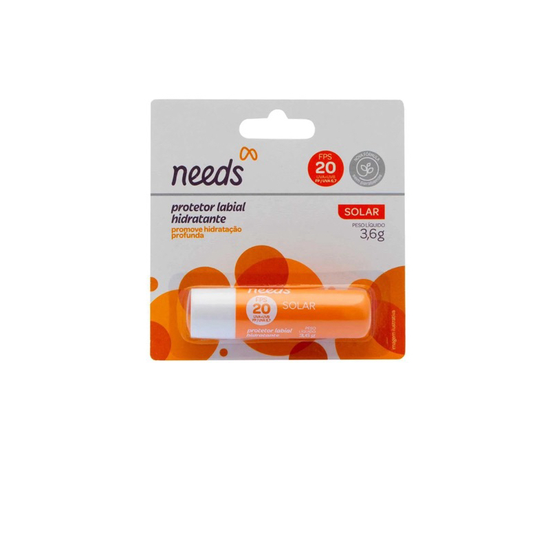 Protetor Solar Labial Needs Hidratante FPS20 com 3,6g