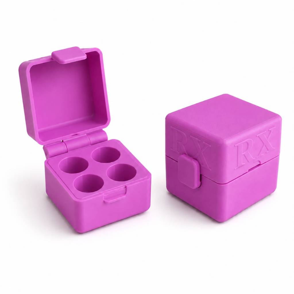 Porta ampolas 3ml tirze organizador 4 frascos semanal