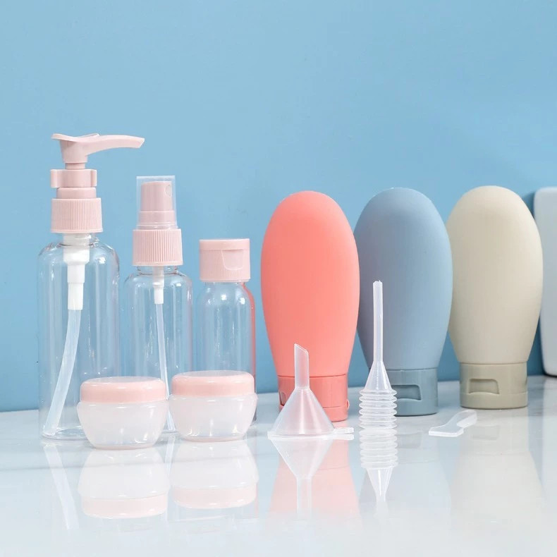 Kit 11 De Frascos Para Viagem Peças Creme Cosméticos Viagem Para Cosméticos Cremes Shampoo