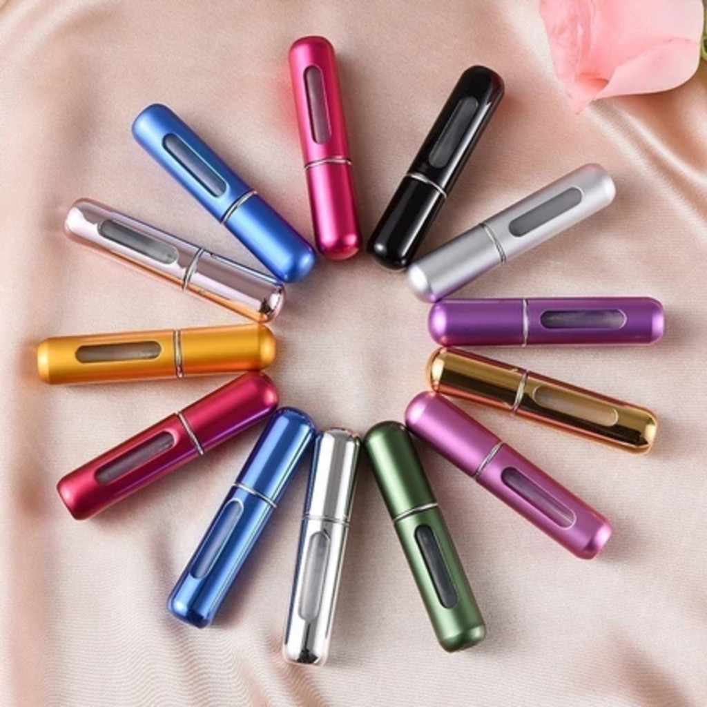 12 Pcs Porta Perfume Recarregavel Portatil Spray 5ml QX