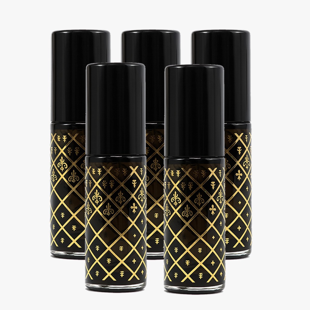 Kit 5 Porta perfume vidro fd sortido 12ml Spray Recarregável Perfumaria Fina Vidro Elegante Spray Cosmético Perfumaria