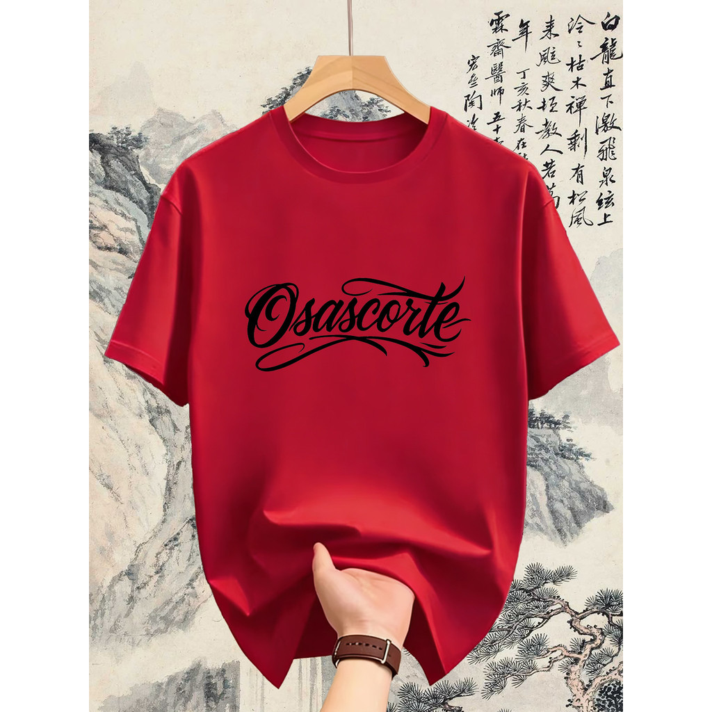 Camiseta Masculina Streetwear 100% Algodão Camisa Estampa Osascorte Atraente Para Todas as Ocasiões
