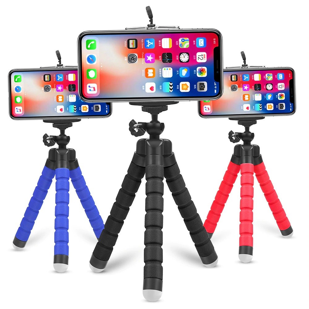 Mini Tripe Suporte Para Celular Câmera GoPro Gira 360º De Mesa Flexível Escalavel
