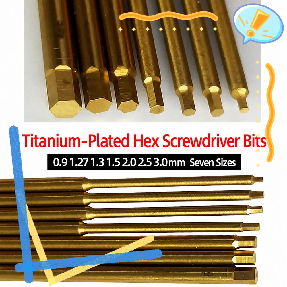 LIAOYING 1 Peça Ferramenta De Chave De Fenda Sextavada , 0.9mm 1.27mm 1.5mm 2mm 2.5mm 3mm Ponta Hexagonal Com Esférica