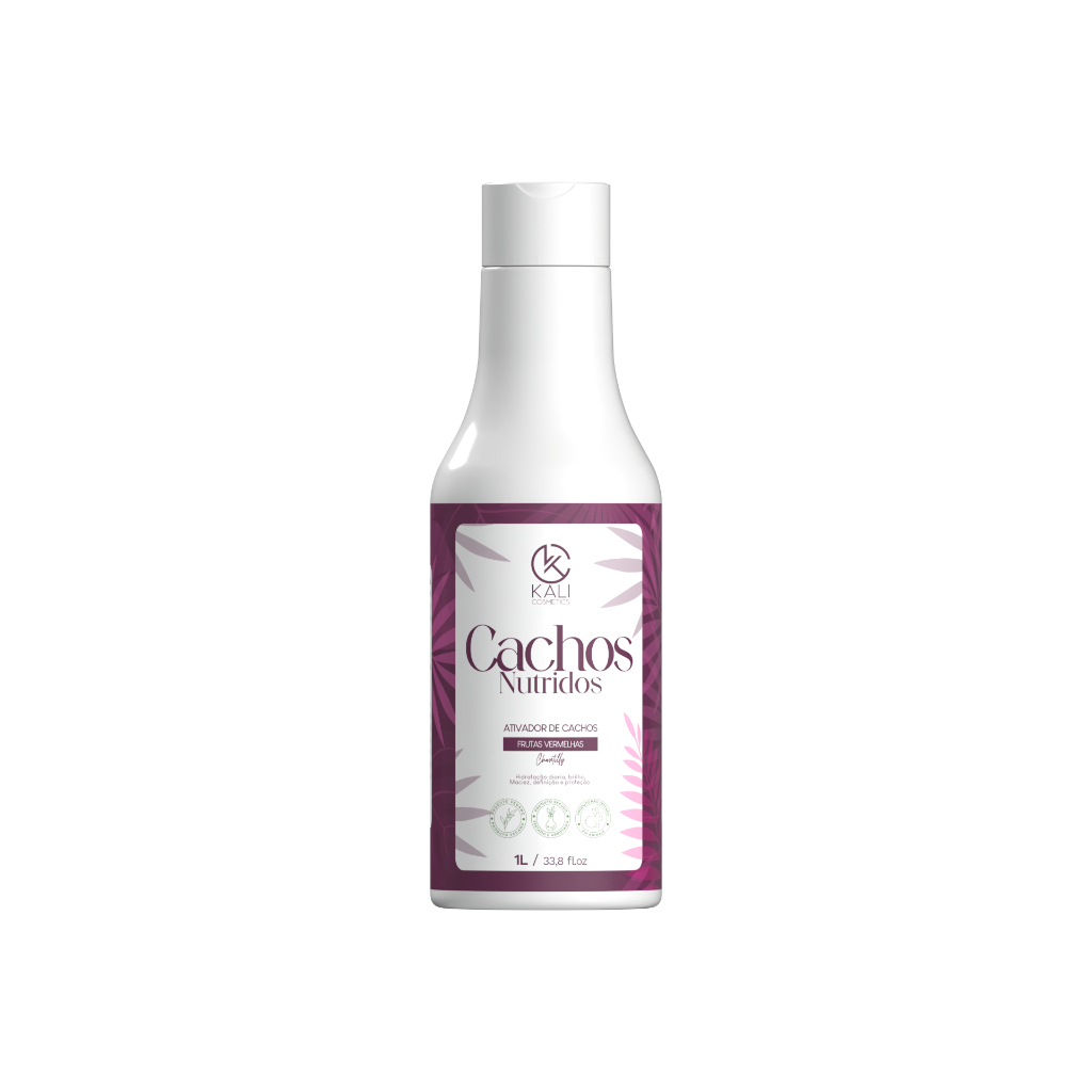 Ativador e Modelador de Cachos 1L Antifrizz Chantilly e Frutas Vermelhas Kali Cosmetics