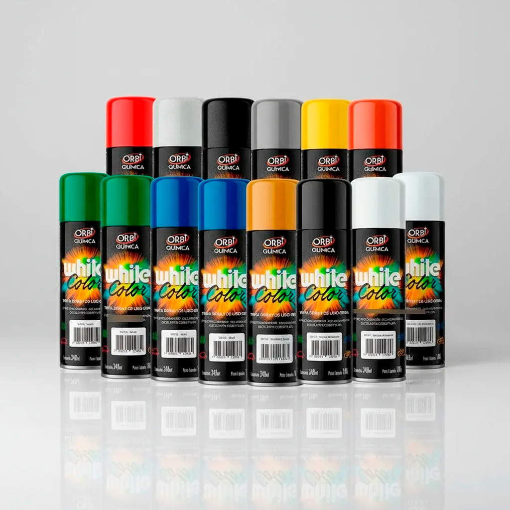 Tinta Spray 340ml Uso Geral Todas As Cores metal plastico parede