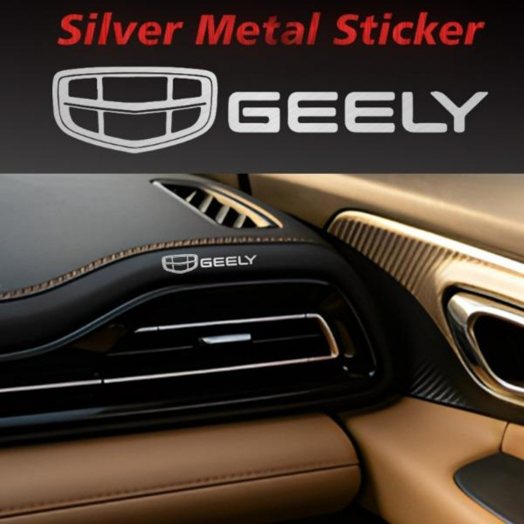 Kit 10 Peças Alumínio Sticker Metal Emblema Automotivo Personalização For Geely Coolray Monjaro Geometry