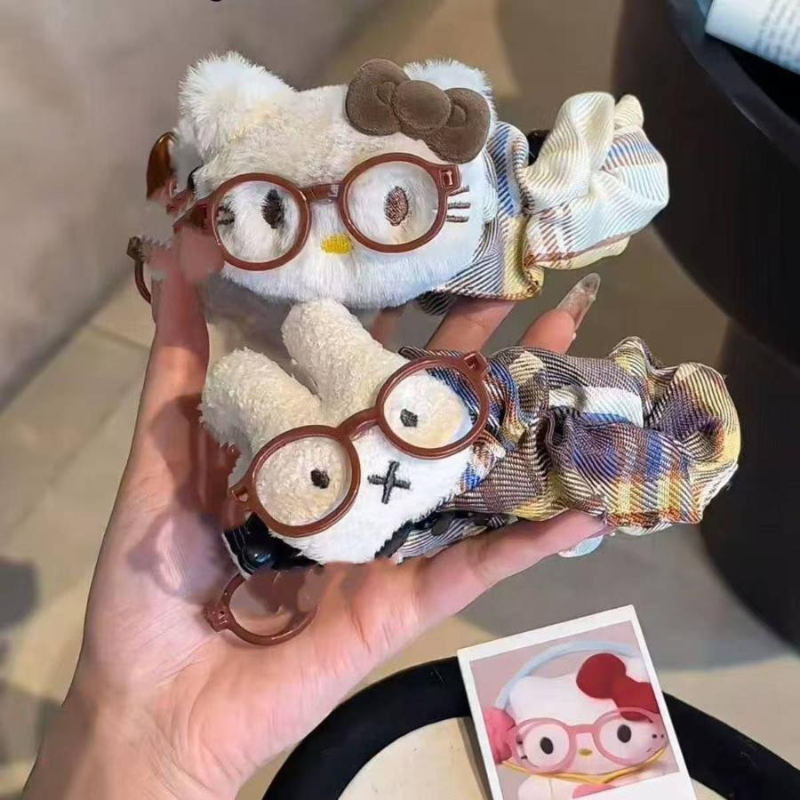 Estilo Japonês E Coreano Leite Café Pelúcia Banana Clipe KT Gato Miffy Coelho Dos Desenhos Animados Leopardo Impressão G