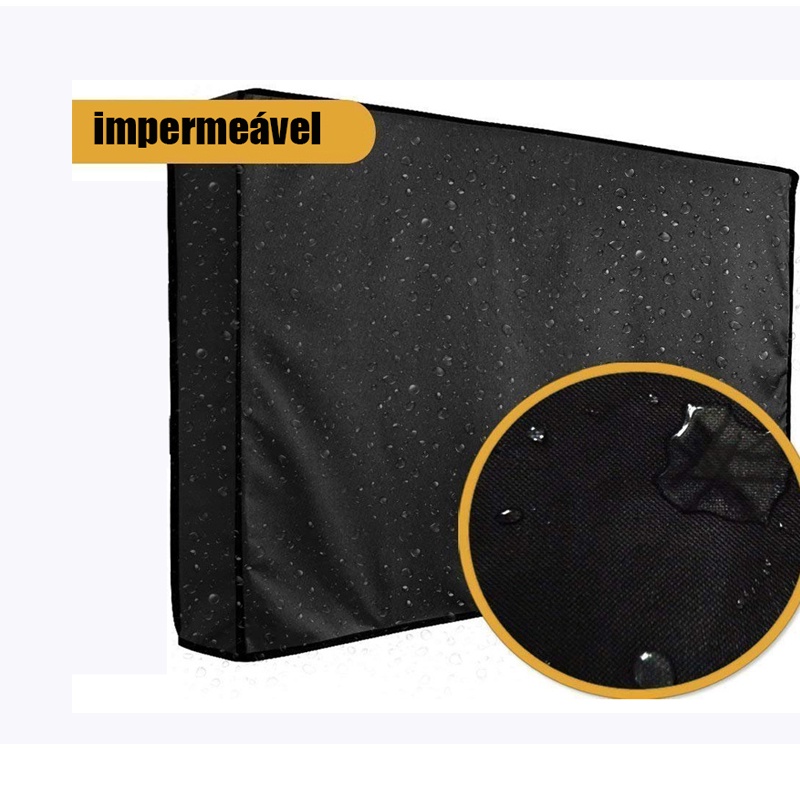 Capa de TV  LCD 42 Polegadas 101 x 63 x 11 Corino Impermeável para Suporte de Parede