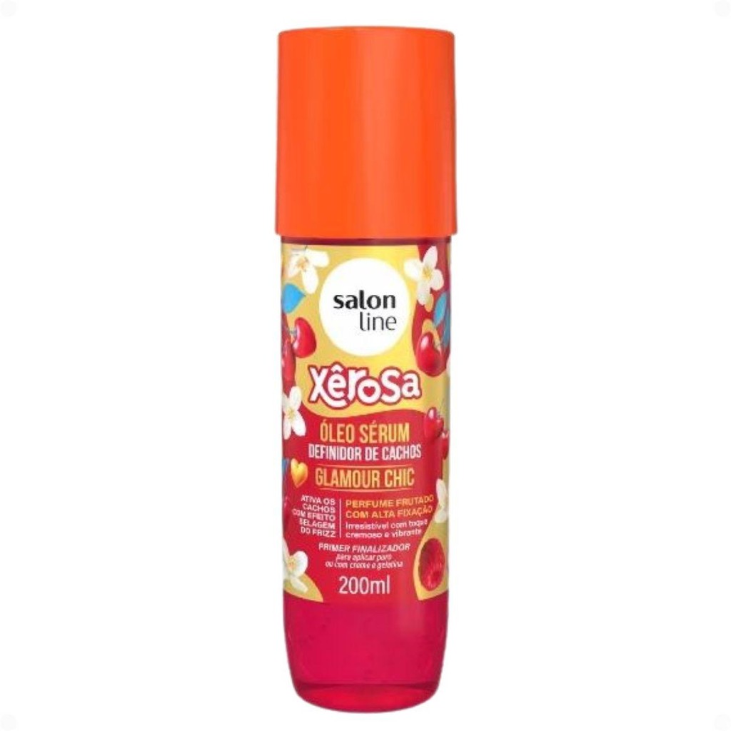 Óleo Sérum Capilar Salon Line Xêrosa Glamour Chic Definidor De Cachos 200ml
