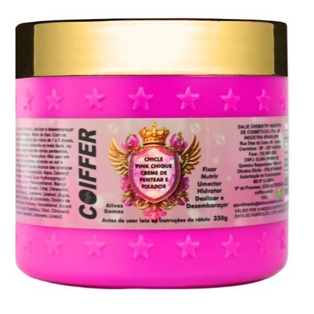CHICLE PINK CHIQUE CREME DE PENTEAR E FIXADOR COIFFER