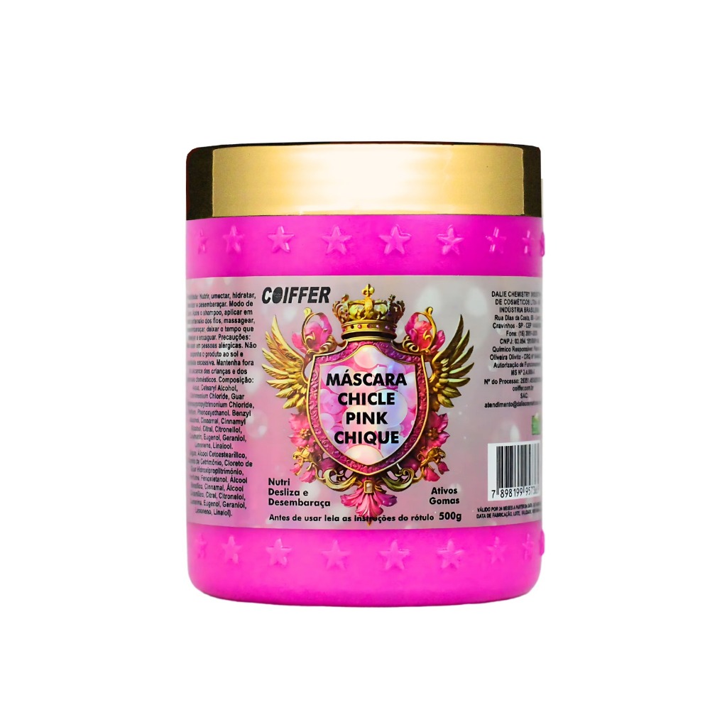 MASCARA CHICLE PINK CHIQUE COIFFER 500G