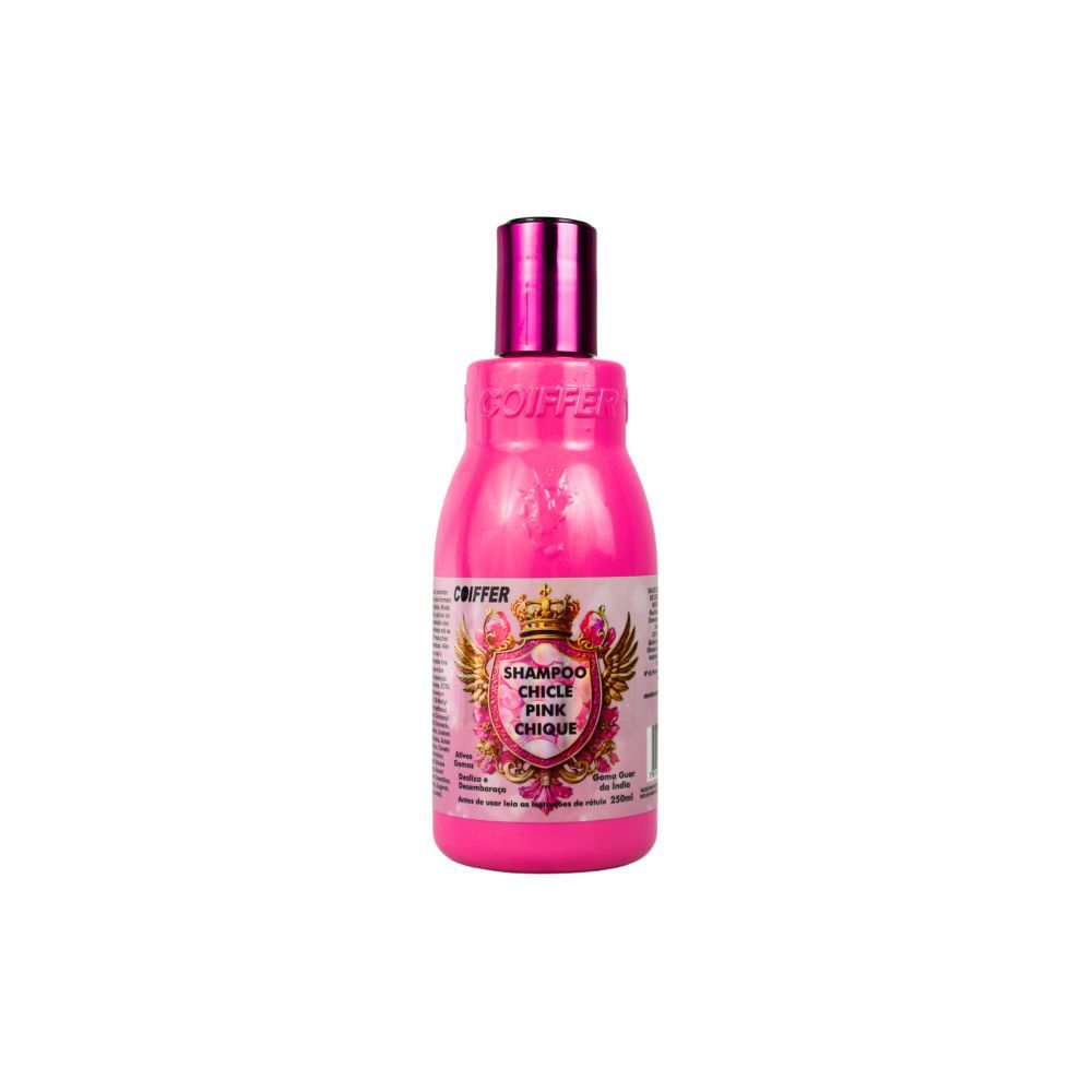 Shampoo Chicle Pink Chique Coiffer 250ml Hidratação e Umectação