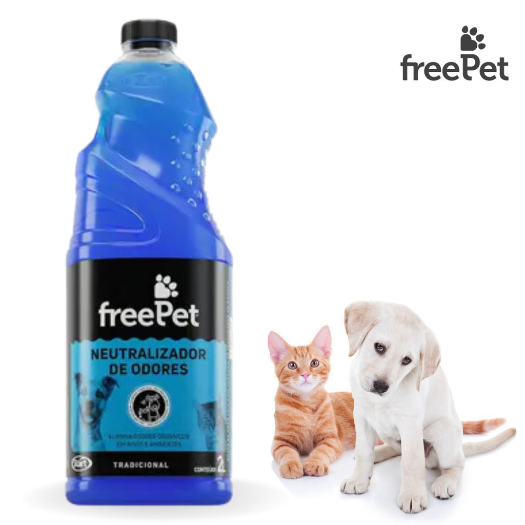 Neutralizador De Odores Free Pet Tradicional Cães E Gatos 2L Start Elimina Odores De Urina Xixi Nos Pisos E Ambientes