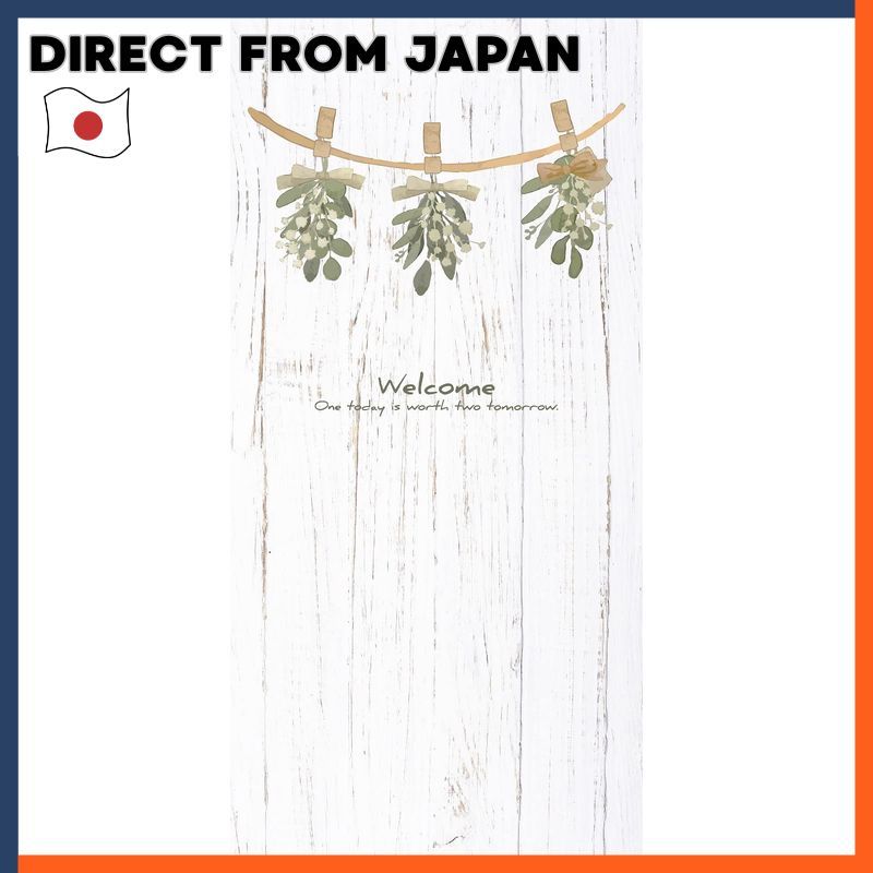 Next.Design Botanical Noren Curtain Long Style Nordic Swag Dry Flowers Interior Divider Cloth Decorative Storage