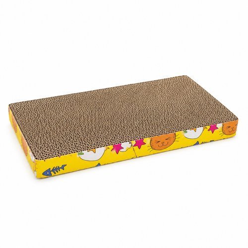 Arranhador Papelao Reto Gato Catnip Brinquedo Diversao Felino