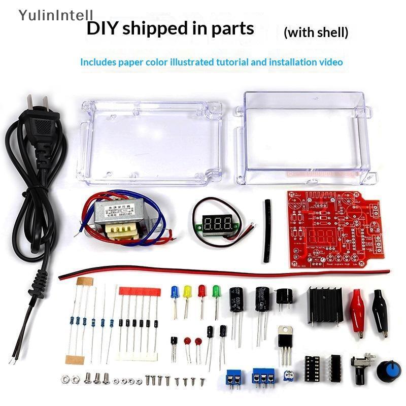 LM317 Kit De Fonte De Alimentação Ajustável DIY 110V 220V AC Para 1.25V-12V Módulo Regulado DC Construçãos De Energia Pe
