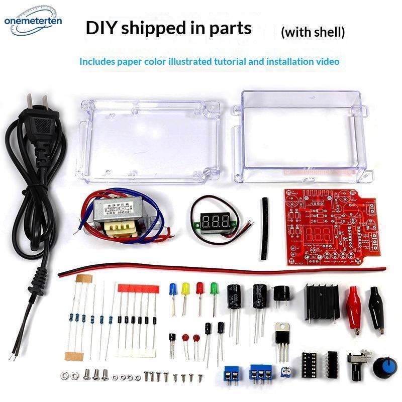 ONEME LM317 Tensão Ajustável Step Down Kit DIY 110V/220V AC Para 1.25V-12V DC Módulo De Alimentação Projetos De Fabricaç