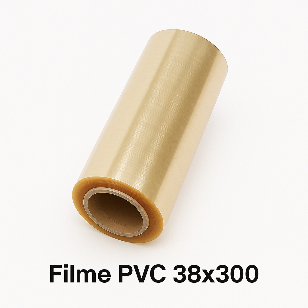 Filme PVC Transparente 38cm x 300m Para Embalagem e Conservação de Alimentos
