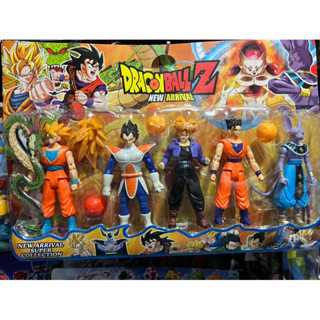 Kit 4Bonecos Dragon Ball Z Articulados Goku 14 Cm Lacrado Envio Imediato