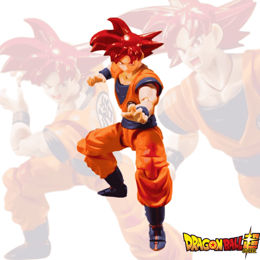 Goku God Action Figure Articulado SHF Dragon Ball 16CM Com Acessórios Colecionável Anime
